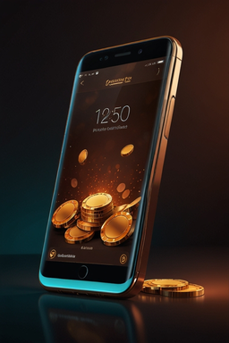 Κινητό με το app του casino